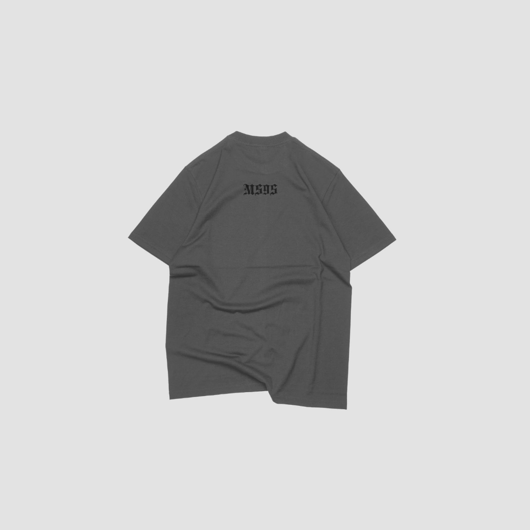 Grey Motel95 Tee - Trendy Streetwear with Comfort & Durability