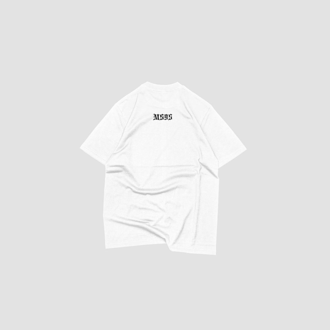 White Motel95 Tee - Streetwear Style with Comfort & Quality